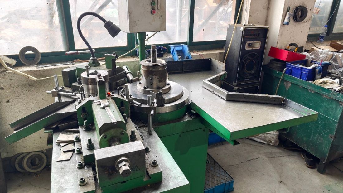 Marking machine on the production floor