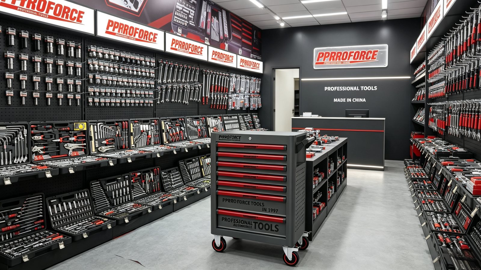 Partner store in Kazakhstan fitted with PPRROFORCE branded racking